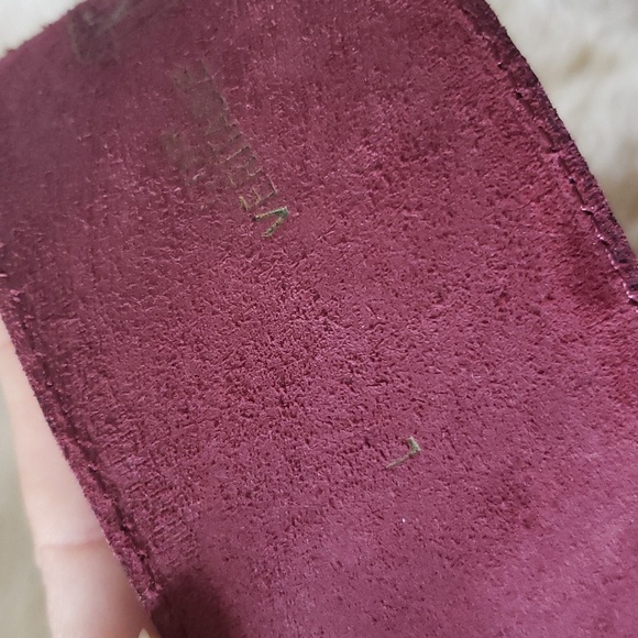 Kenzo vintage leather waist belt red wine colour size large made in france - Picture 6 of 8